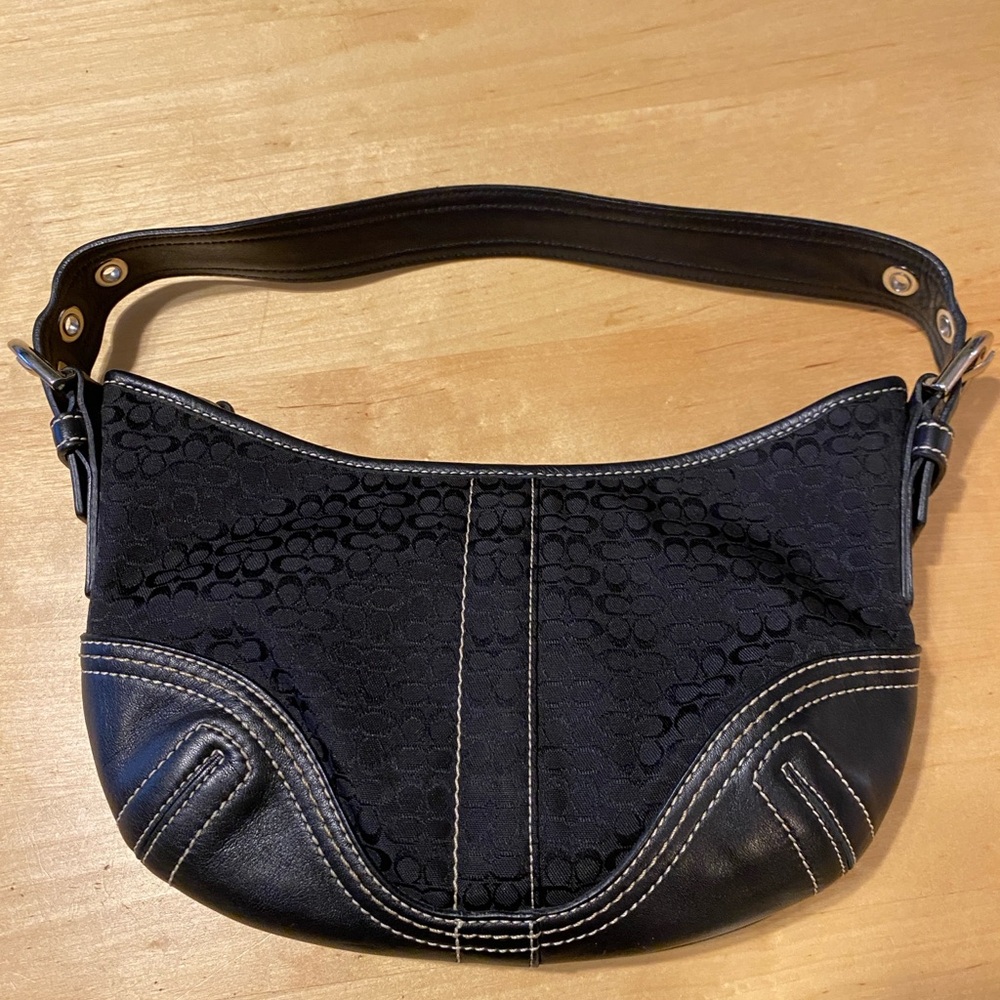 COACH Black Hobo Shoulder/Hand Bag